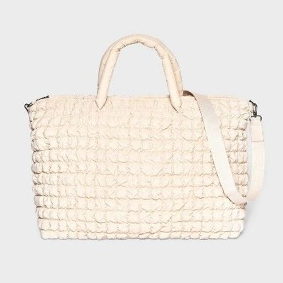 Athleisure Soft Puff Weekender Bag - A New Day Off-White - Picture 1 of 5